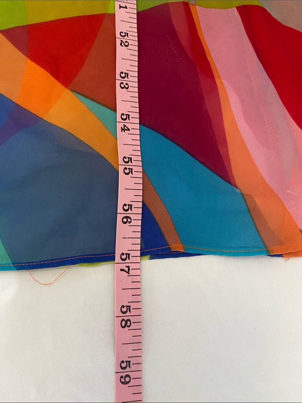 Muse Multicolor Halter Maxi Dress in Orange, Purple, Blue, Pink, Green - Picture 8 of 8